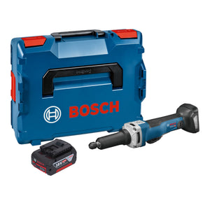 Bosch GGS 18V-23 PLC Professional Akku Geradschleifer 18 V Brushless + 1x Akku 4,0 Ah + L-Boxx - ohne Ladegerät