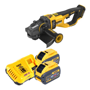 DeWalt DCG 460 Y2 Akku Winkelschleifer 54 V 230 mm + 2x Akku 12,0 Ah + Ladegerät