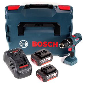 Bosch Professional GSB 18V-21 Akku Schlagbohrschrauber 18V 55Nm + 2x Akku 5,0Ah + Ladegerät + L-Boxx