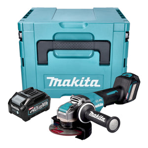 Makita GA 044 GM101 Akku Winkelschleifer 40 V max. 125 mm X-LOCK Brushless + 1x Akku 4,0 Ah + Makpac - ohne Ladegerät