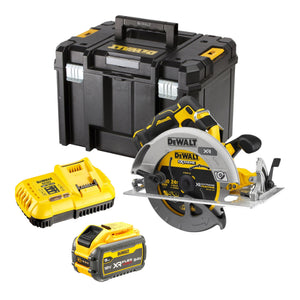 DeWalt DCS 573 X1T Akku Handkreissäge 18 V 190 x 30 mm Brushless + 1x Akku 9,0 Ah + Ladegerät + TSTAK