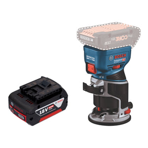 Bosch GKF 18V-8 Professional Akku Kantenfräse 18 V 8,0 mm Brushless + 1x Akku 5,0 Ah - ohne Ladegerät
