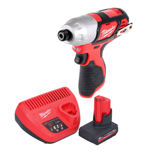 Milwaukee M12 BID-501 Akku Schlagschrauber 12 V 112 Nm 1/4" + 1x Akku 5,0 Ah + Ladegerät