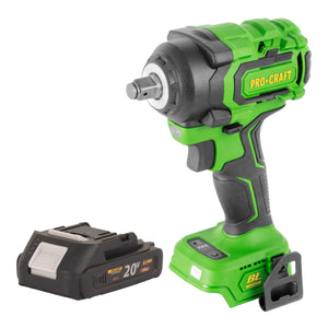 Procraft PWA18bb Akku Schlagschrauber 20 V 550 Nm 1/2" Brushless + 1x Akku 2,0 Ah - ohne Ladegerät