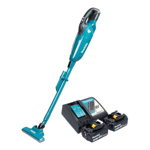 Makita DCL 284 FRM2 Akku Staubsauger 18 V 0,73 l Brushless + 2x Akku 4,0 Ah + Ladegerät