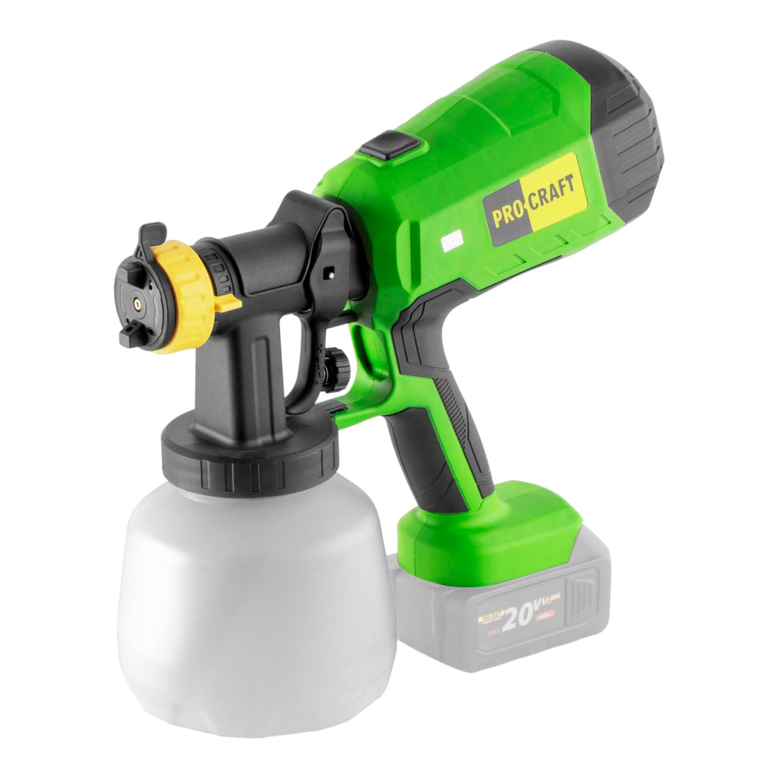 Procraft PSE40bb Akku Farbspritzpistole 20 V Solo - ohne Akku, ohne Ladegerät