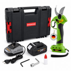 Procraft ES28Li bb Akku Astschere Gartenschere 20 V 25 mm + 1x Akku 4,0 Ah + Ladegerät + RHINO Toolcase