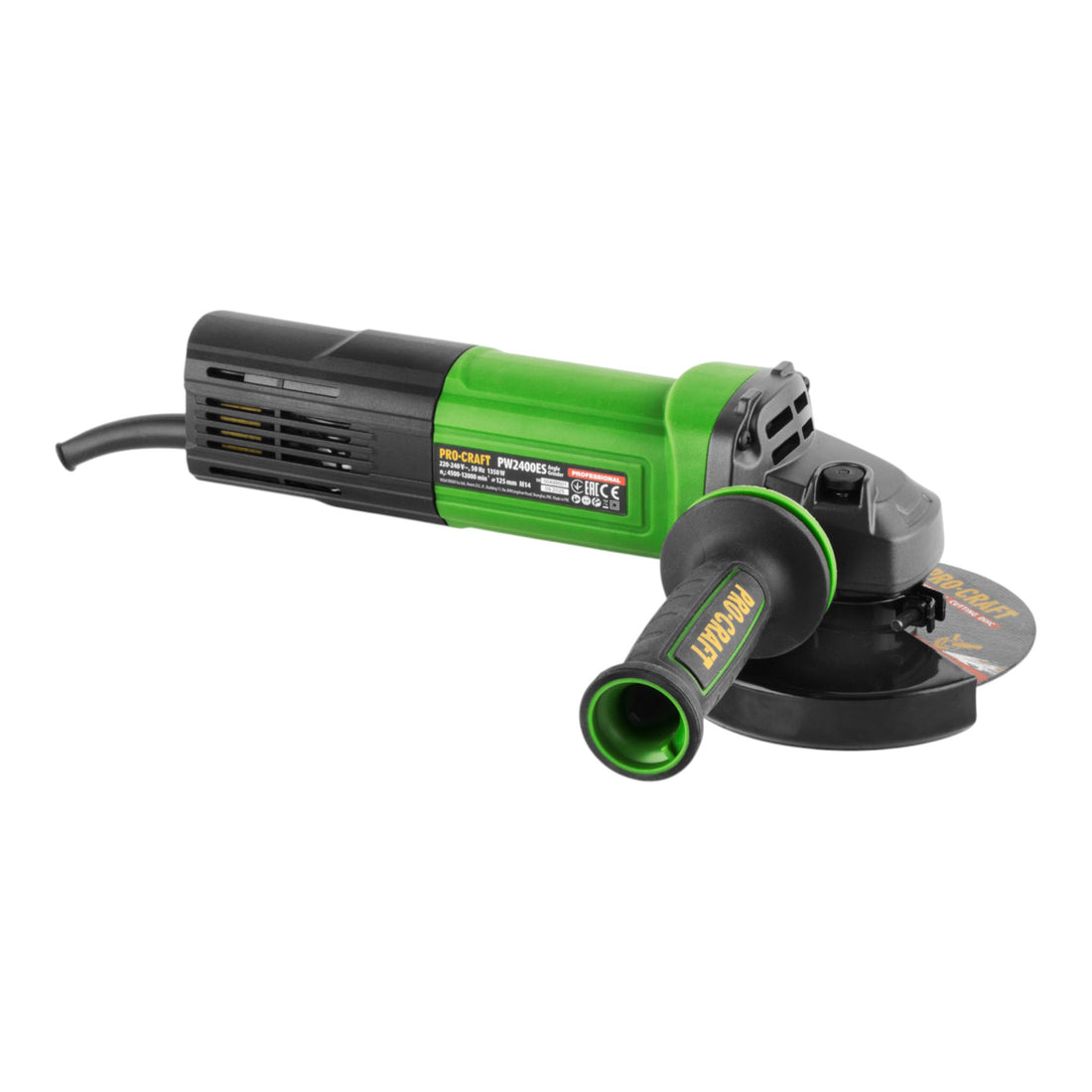Procraft PW2400ES Winkelschleifer 1350 Watt 125 mm