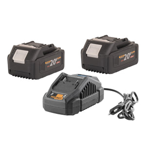 Procraft Starter Pack 20 V 20/2.4A Ladegerät + 2x 20/4 Akku 4,0 Ah