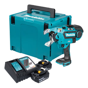 Makita DTR 181 RTJ Akku Bewehrungsverbinder 18 V 0,8 mm Brushless + 2x Akku 5,0 Ah + Ladegerät + Makpac