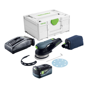 Festool ETSC 2 125-Basic Akku Exzenterschleifer 18 V 125 mm Brushless + 1x Akku 5,0 Ah + Ladegerät + Systainer