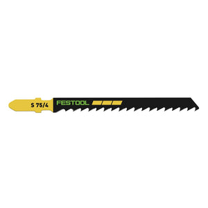 Festool S 75/4/50 WOOD Basic Stichsägeblatt 75 mm 50 Stk. ( 2x 204306 ) geschränkte Zähne für schnellen Schnitt, HCS Stahl