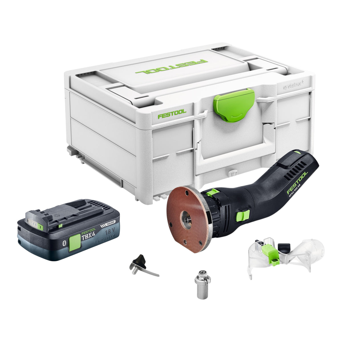 Festool OFKC 500 R3 EB-Basic Akku Kantenfräse 18 V 10 mm Brushless + 1x Akku 4,0 Ah + Systainer - ohne Ladegerät