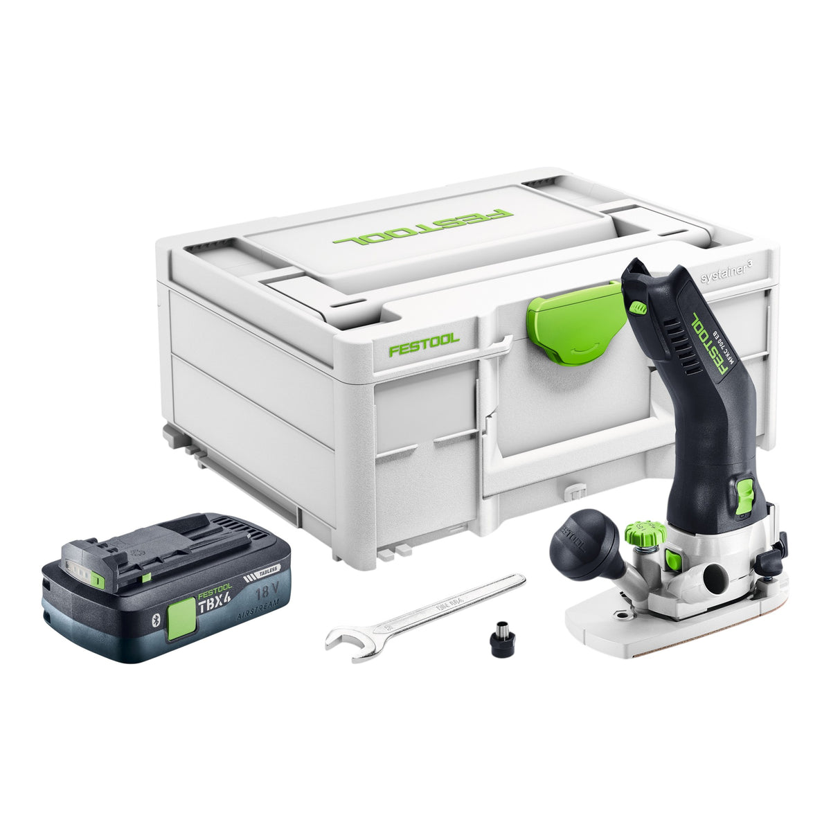 Festool MFKC 700 EB-Basic Akku Modul Kantenfräse 18 V 8 mm Brushless + 1x Akku 4,0 Ah + Systainer - ohne Ladegerät