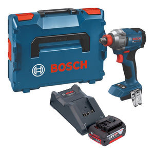 Bosch GDX 18V-285 Professional Akku Drehschlagschrauber 18 V 285 Nm + 1x Akku 4,0 Ah + Ladegerät + L-Boxx