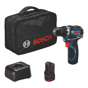Bosch GSR 12V-32 Professional Akku Bohrschrauber 12 V 32 Nm Brushless ( 06019N7003 ) + 2x Akku 2,0 Ah + Ladegerät + Tasche