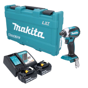 Makita DTD 153 RMK Akku Schlagschrauber 18 V 170 Nm 1/4" Brushless + 2x Akku 4,0 Ah + Ladegerät + Koffer