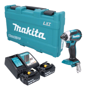 Makita DTD 153 RGK Akku Schlagschrauber 18 V 170 Nm 1/4" Brushless + 2x Akku 6,0 Ah + Ladegerät + Koffer