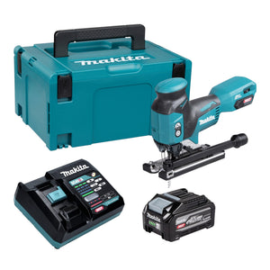 Makita JV 001 GU101 Akku Stichsäge 40 V max. 135 mm Brushless + 1x Akku 4,0 Ah + Ladegerät + Makpac