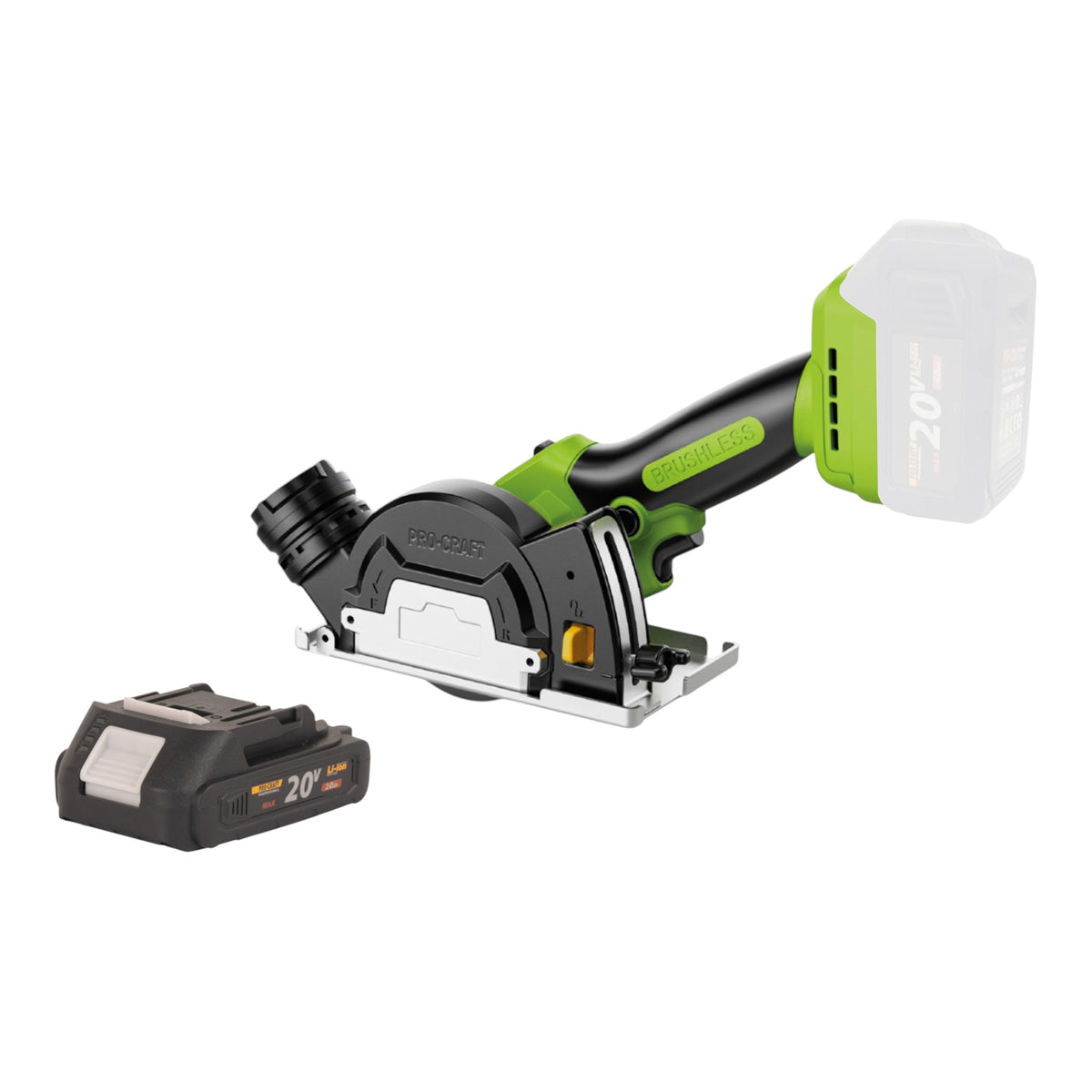 Procraft PCA16-BB Mini Akku Universalsäge 20 V 85 mm Brushless + 1x Akku 2,0 Ah - ohne Ladegerät