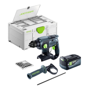 Festool KHC-S 18-Basic-Set Akku Kombihammer 18 V 1,7 J SDS plus + 1x Akku 5,0 Ah + Systainer - ohne Ladegerät