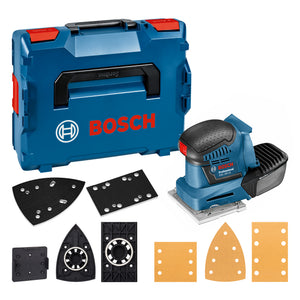 Bosch GSS 18V-10 Akku Schwingschleifer 18V + 1x Akku 2,0 Ah + L-Boxx - ohne Ladegerät