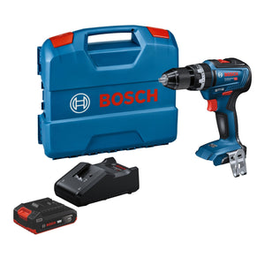 Bosch GSB 18V-55 Professional Akku Schlagbohrschrauber 18 V 55 Nm Brushless + 1x Akku 2,0 Ah + Ladegerät + L-Case