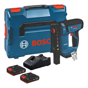 Bosch GTH 18V-14 Professional Akku Holzklammerer 18 V 10,6 x 6 - 14 mm Brushless + 2x Akku 2,0 Ah + Ladegerät + L-Boxx