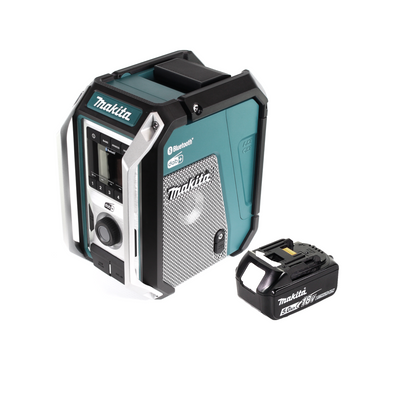 Makita DMR 115 T1 Akku Baustellenradio 12V - 18V Bluetooth DAB+ IP65- + 1x Akku 5,0 Ah, ohne Ladegerät - Toolbrothers