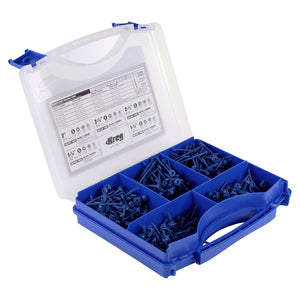 KREG SK03B Pocket-Hole Schrauben Sortiment 450 tlg. Vierkantantrieb Grobgewinde