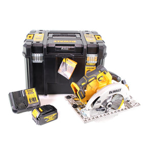 DeWalt DCS 572 M1 Akku Handkreissäge 18V 184 x 16 mm + 1x Akku 4,0Ah + Ladegerät + T-STAK