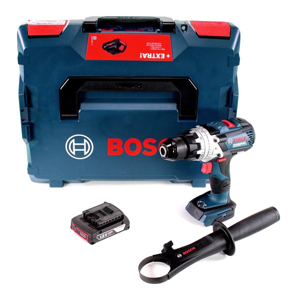 Bosch GSB 18V-110 C Akku Schlagbohrschrauber Professional 18V 110Nm + 1x Akku 2,0 Ah + L-Boxx - ohne Ladegerät