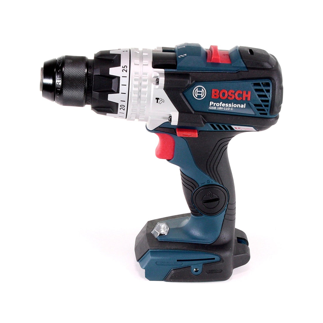 Bosch GSB 18V-110 C Akku Schlagbohrschrauber Professional 18V 110Nm + 1x Akku 2,0 Ah + L-Boxx - ohne Ladegerät