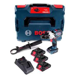 Bosch GSR 18V-110 C Akku Bohrschrauber 18V 110Nm Brushless ( 0615990L4S ) + 3x ProCore Akku 4,0Ah + Ladegerät + L-Boxx