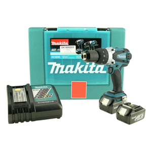 Makita BHP 458 RFE Akku Schlagbohrschrauber 18 V 91 Nm + 2x Akku 3,0 Ah + Ladegerät + Koffer