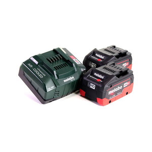 Metabo Akku Basis Set 18V mit 2x Akku LiHD 8,0Ah ( 625369000 ) + Ladegerät ASC 145 ( 627378000 )