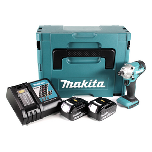 Makita DTD 156 RTJ Akku Schlagschrauber 18V 155Nm + 2x Akku 5,0Ah + Ladegerät + Makpac
