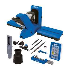 KREG Pocket Hole Jig 720 PRO Taschenloch Bohrschablone ( KPHJ720PRO-INT ) + Basis Station + Stufenbohrer + Bit + Schrauben