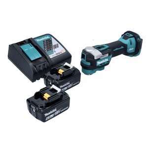 Makita DTM 52 RG Akku Multifunktionswerkzeug 18 V Starlock Max Brushless + 2x Akku 6,0 Ah + Ladegerät