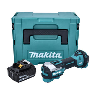 Makita DTM 52 T1J Akku Multifunktionswerkzeug 18 V Starlock Max Brushless + 1x Akku 5,0 Ah + Makpac - ohne Ladegerät