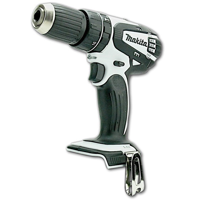 Makita DHP 456 18V Li-ion Akku-Schlagbohrschrauber weiss Solo - nur das Gerät ohne Zubehör, ohne Akku ohne Lader ohne Koffer