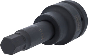 KS TOOLS 1" Kraft-Bit-Stecknuss Innensechskant, lang, 19mm ( 450.0492 )