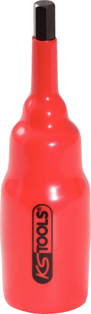 KS TOOLS 1/2" Bit-Stecknuss mit Schutzisolierung für Innensechskant-Schrauben, 6mm, 95mm lang ( 117.1153 )