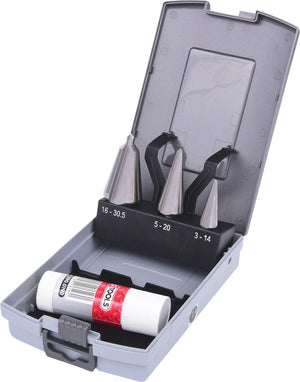 KS TOOLS HSS Co Blechschälbohrer-Satz, Kunststoffkassette 4-tlg ( 336.0543 )