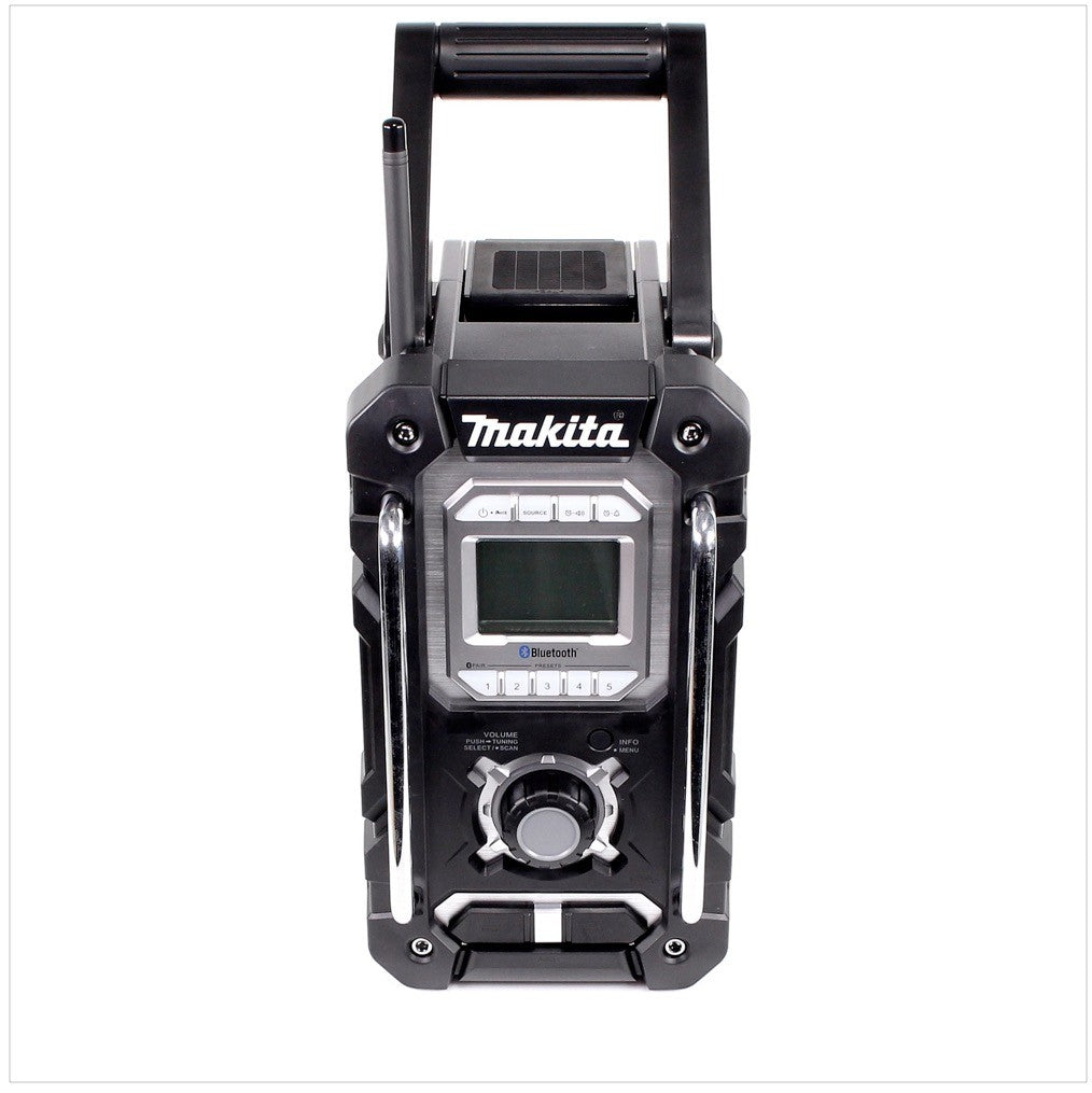 Makita DMR 106 B Akku Baustellenradio 7,2 - 18 V FM AUX Bluetooth schwarz Solo - ohne Akku, ohne Ladegerät