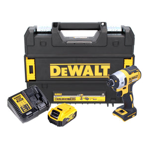 DeWalt DCF 887 P1T Akku Schlagschrauber 18 V 205 Nm 1/4" Brushless + 1x Akku 5,0 Ah + Ladegerät + TSTAK
