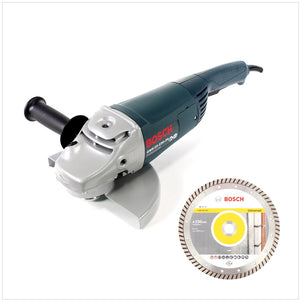 Bosch Professional GWS 22-230 JH 2200 W 230 mm Winkelschleifer + 1x Bosch Diamant Trennscheibe 230 mm Standard for Universal Turbo