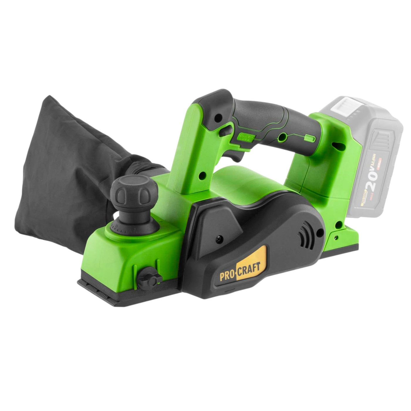 Procraft PE20BLbb Akku Hobel 20 V 82 mm Brushless + Koffer - ohne Akku, ohne Ladegerät