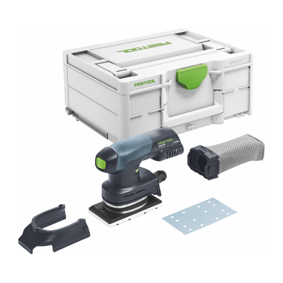Festool RTSC 400-Basic Akku Rutscher 18 V 80 x 130 mm ( 576347 ) Brushless Einhandschleifer + Systainer - ohne Akku, ohne Ladegerät ( Nachfolger von 201519 )