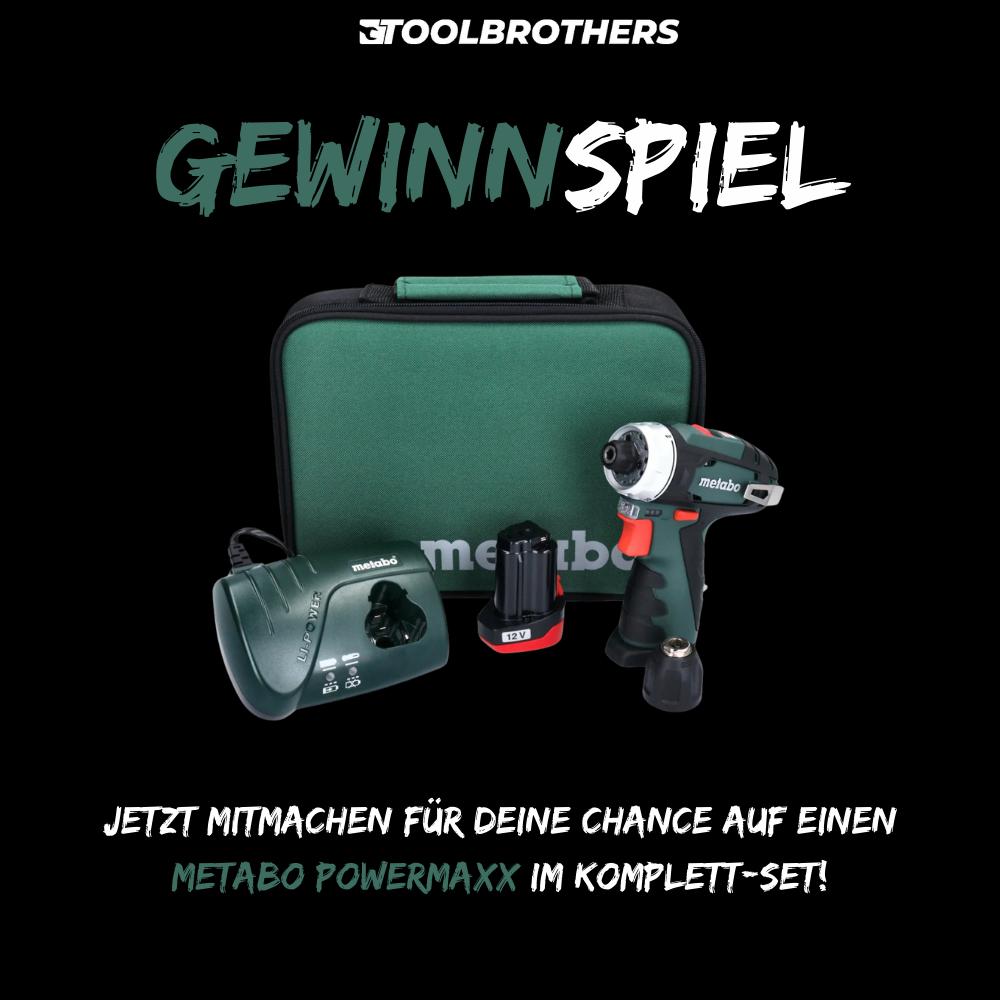 Gewinnspiel: Deine Chance auf einen Metabo Powermaxx im Komplett-Set!